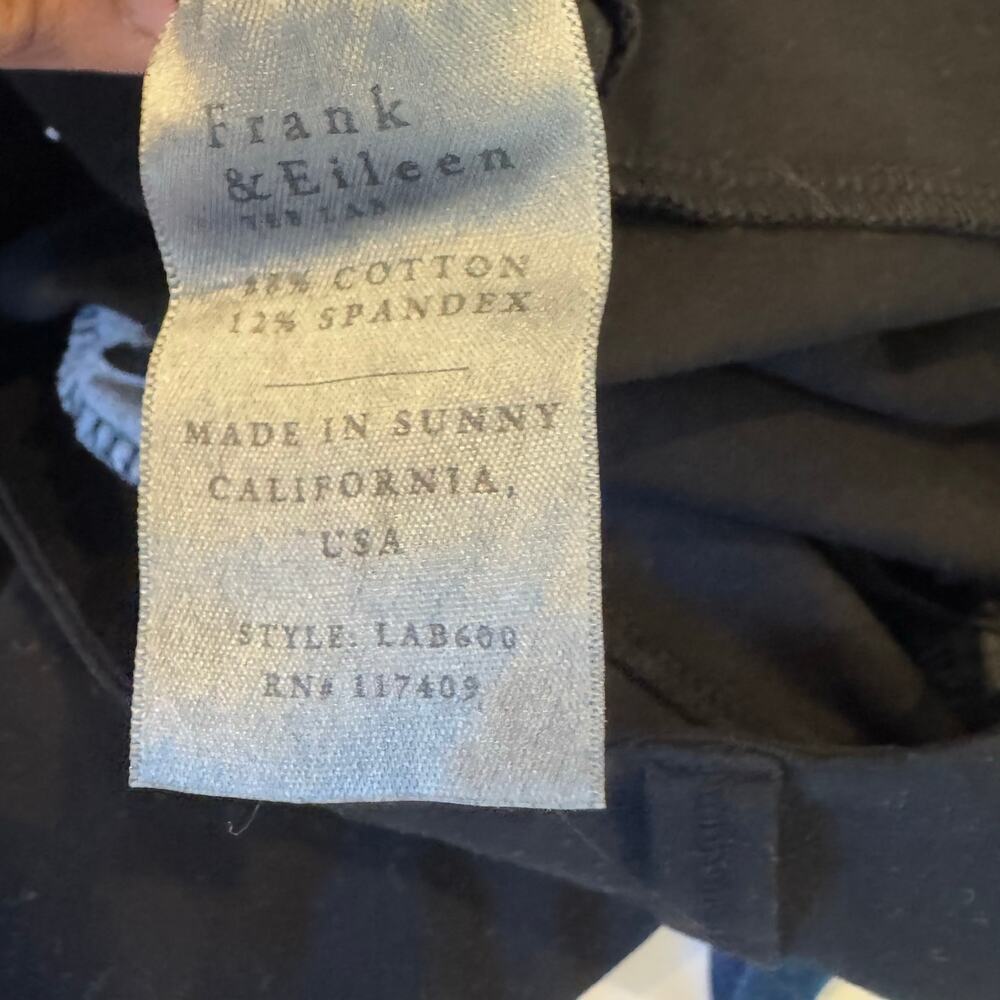 Frank & Eileen Women's Murphy Billion Dollar Pant Pull-On Black Size Large NWOT - Picture 10 of 11